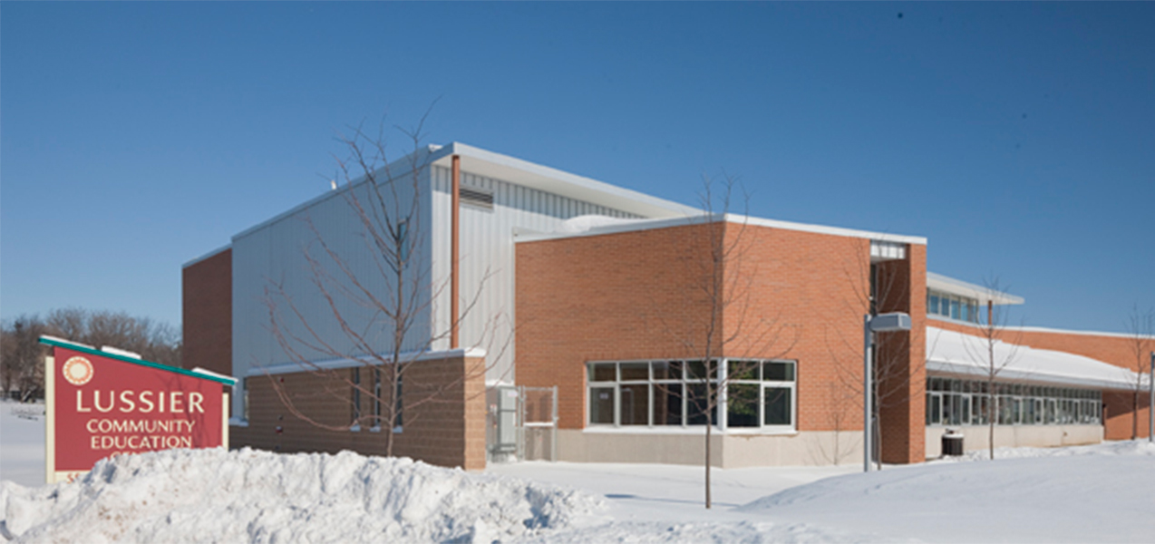 Exterior of Lussier Community Education Center in Madison