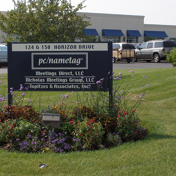 Front of the PC Nametag building in Verona, WI, remodeled by Tri-North Builders