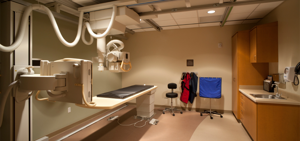 Treatment room inside the Unity Point Meriter Monona clinic remolded by Tri-North Builders.